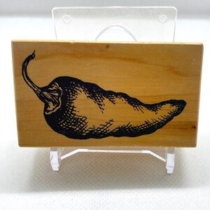 Brand New Vintage 1995 PSX "Hot Stuff" Jalapeno Pepper Rubber Stamp D-1452